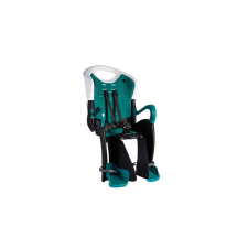 Bellelli Tiger Relax gyerekülés hátra, adapteres, dönthető, türkiz-fehér-fekete kerékpáros gyermekülés
