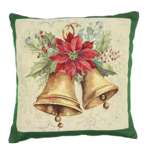  Bells csengős ünnepi párnahuzat arany lurex 45x45 cm lakástextília