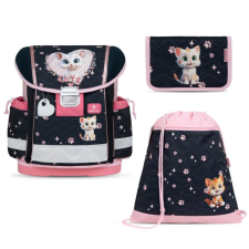 BELMIL Classy Iskolatáska szett, Cute Kitten/Cuki cica/Cicás iskolatáska iskolatáska