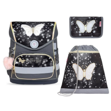 BELMIL Compact Iskolatáska szett, Amazing Butterfly/Pillangós iskolatáska