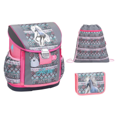 BELMIL Customize-Me lovas/Horse Aruba Blue iskolatáska szett (404-20) iskolatáska