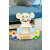 BeLoved Boards készségfejlesztő Oktató foglalkoztató mackó MINI kék