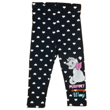 Belül enyhén bolyhos kislány leggings Marie cica mintával - 86-os méret gyerek nadrág