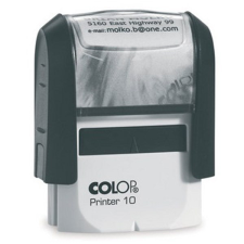  Bélyegző COLOP Printer IQ10 fekete ház fekete párna bélyegző