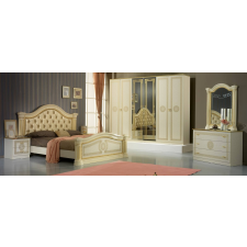 Ben Company BC Serena hálószoba - bézs, 160x200 cm ággyal, 4-ajtós szekrénnyel bútor