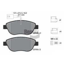 BENDIX Braking fékbetétkészlet, tárcsafék BENDIX Braking BPD1053 autóalkatrész