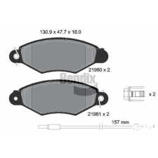 BENDIX Braking fékbetétkészlet, tárcsafék BENDIX Braking BPD1058 autóalkatrész