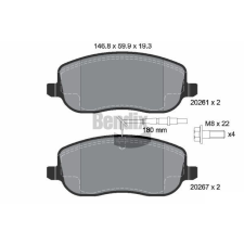 BENDIX Braking fékbetétkészlet, tárcsafék BENDIX Braking BPD1128 autóalkatrész