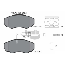 BENDIX Braking fékbetétkészlet, tárcsafék BENDIX Braking BPD1161 autóalkatrész