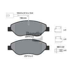 BENDIX Braking fékbetétkészlet, tárcsafék BENDIX Braking BPD1164 autóalkatrész