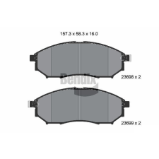BENDIX Braking fékbetétkészlet, tárcsafék BENDIX Braking BPD1215 autóalkatrész