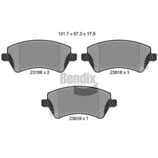 BENDIX Braking fékbetétkészlet, tárcsafék BENDIX Braking BPD1249 autóalkatrész