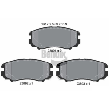 BENDIX Braking fékbetétkészlet, tárcsafék BENDIX Braking BPD1324 autóalkatrész