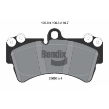 BENDIX Braking fékbetétkészlet, tárcsafék BENDIX Braking BPD1350 autóalkatrész