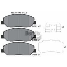 BENDIX Braking fékbetétkészlet, tárcsafék BENDIX Braking BPD1354 autóalkatrész