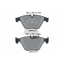 BENDIX Braking fékbetétkészlet, tárcsafék BENDIX Braking BPD1366 autóalkatrész