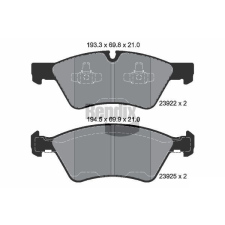 BENDIX Braking fékbetétkészlet, tárcsafék BENDIX Braking BPD1387 autóalkatrész