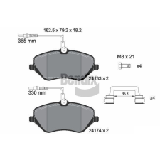 BENDIX Braking fékbetétkészlet, tárcsafék BENDIX Braking BPD1471 autóalkatrész