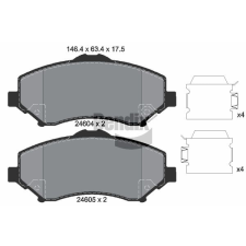 BENDIX Braking fékbetétkészlet, tárcsafék BENDIX Braking BPD1473 autóalkatrész