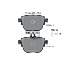 BENDIX Braking fékbetétkészlet, tárcsafék BENDIX Braking BPD1644 autóalkatrész