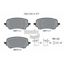 BENDIX Braking fékbetétkészlet, tárcsafék BENDIX Braking BPD1651 autóalkatrész