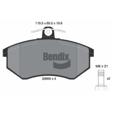 BENDIX Braking fékbetétkészlet, tárcsafék BENDIX Braking BPD1718 autóalkatrész