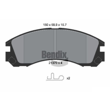 BENDIX Braking fékbetétkészlet, tárcsafék BENDIX Braking BPD1785 autóalkatrész
