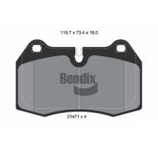 BENDIX Braking fékbetétkészlet, tárcsafék BENDIX Braking BPD1797 autóalkatrész