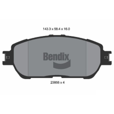 BENDIX Braking fékbetétkészlet, tárcsafék BENDIX Braking BPD2056 autóalkatrész