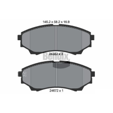 BENDIX Braking fékbetétkészlet, tárcsafék BENDIX Braking BPD2137 autóalkatrész