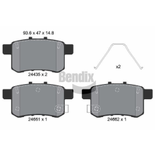 BENDIX Braking fékbetétkészlet, tárcsafék BENDIX Braking BPD2148 autóalkatrész