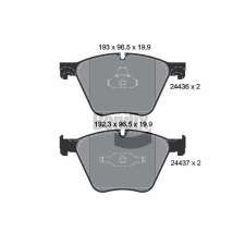 BENDIX Braking fékbetétkészlet, tárcsafék BENDIX Braking BPD2149 autóalkatrész