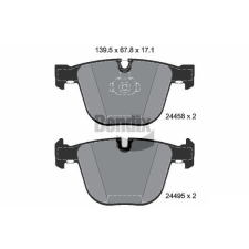 BENDIX Braking fékbetétkészlet, tárcsafék BENDIX Braking BPD2154 autóalkatrész