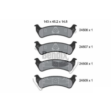 BENDIX Braking fékbetétkészlet, tárcsafék BENDIX Braking BPD2162 autóalkatrész