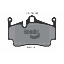 BENDIX Braking fékbetétkészlet, tárcsafék BENDIX Braking BPD2166 autóalkatrész