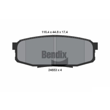 BENDIX Braking fékbetétkészlet, tárcsafék BENDIX Braking BPD2181 autóalkatrész