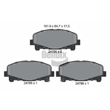 BENDIX Braking fékbetétkészlet, tárcsafék BENDIX Braking BPD2194 autóalkatrész