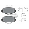 BENDIX Braking fékbetétkészlet, tárcsafék BENDIX Braking BPD2264