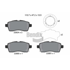 BENDIX Braking fékbetétkészlet, tárcsafék BENDIX Braking BPD2323 autóalkatrész