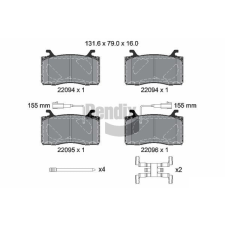 BENDIX Braking fékbetétkészlet, tárcsafék BENDIX Braking BPD2353 autóalkatrész