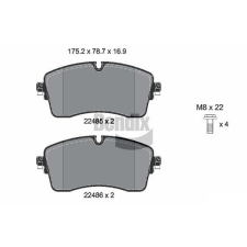 BENDIX Braking fékbetétkészlet, tárcsafék BENDIX Braking BPD2356 autóalkatrész