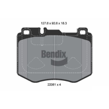 BENDIX Braking fékbetétkészlet, tárcsafék BENDIX Braking BPD2357 autóalkatrész