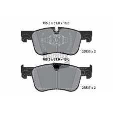 BENDIX Braking fékbetétkészlet, tárcsafék BENDIX Braking BPD2374 autóalkatrész