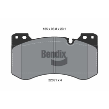 BENDIX Braking fékbetétkészlet, tárcsafék BENDIX Braking BPD2499 autóalkatrész