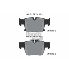 BENDIX Braking fékbetétkészlet, tárcsafék BENDIX Braking BPD2557 autóalkatrész