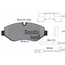 BENDIX Braking fékbetétkészlet, tárcsafék BPD1008 autóalkatrész