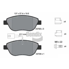BENDIX Braking fékbetétkészlet, tárcsafék BPD1039 fékbetét
