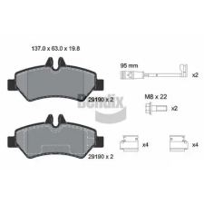 BENDIX Braking fékbetétkészlet, tárcsafék BPD1048 autóalkatrész