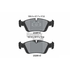 BENDIX Braking fékbetétkészlet, tárcsafék BPD1055 fékbetét