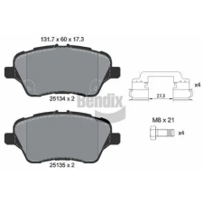 BENDIX Braking fékbetétkészlet, tárcsafék BPD1139 autóalkatrész